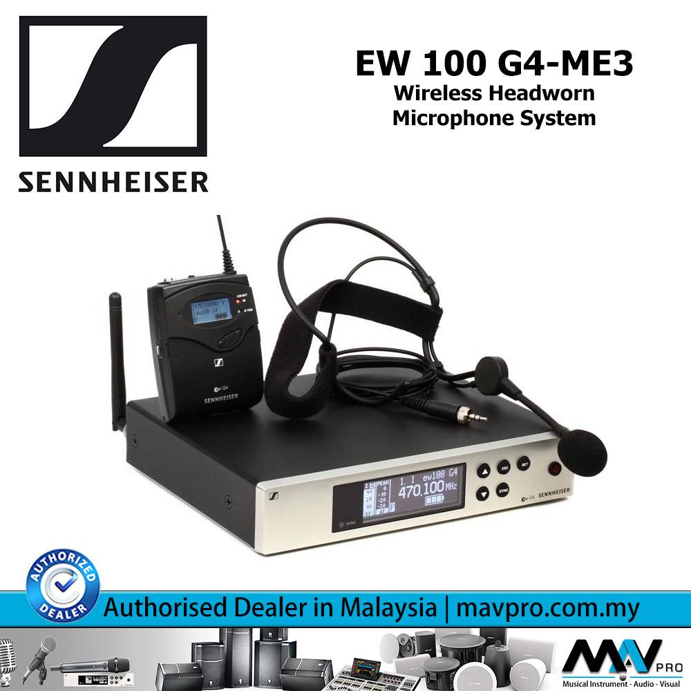 Sennheiser EW 100 G4-ME3 Wireless Headworn Microphone System